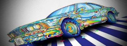 Funky Car Facebook Covers